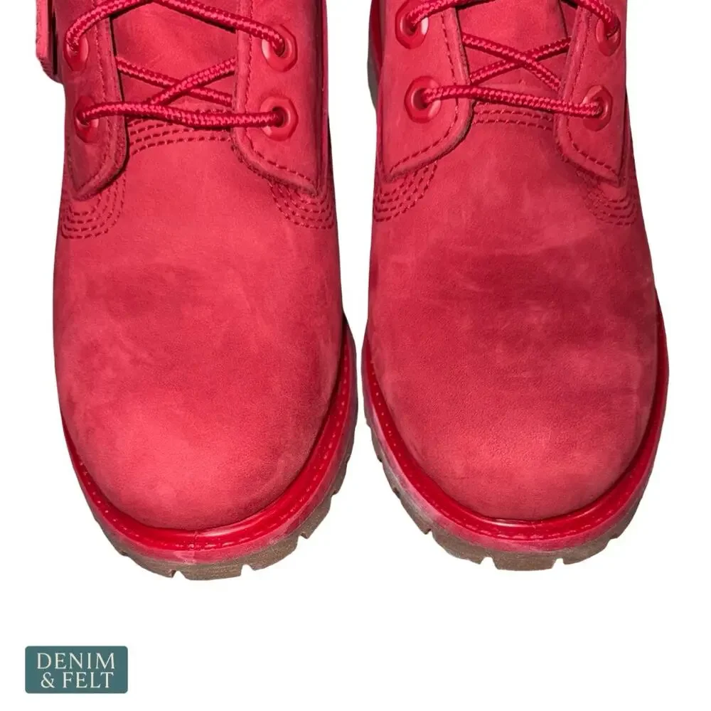 Timberland 50th Anniversary 6 Inch Waterproof Red Nubuck‎ Boots Streetwear